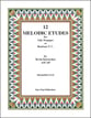 12 Melodic Etudes for Solo Trumpet or Baritone T.C. cover